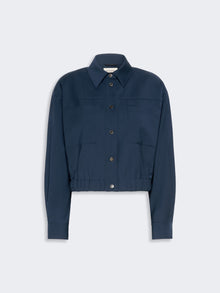 Short Woollen Cloth Jacket for Women - Navy - Max Mara UAE