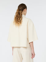 max mara washed cotton cropped jacket for women