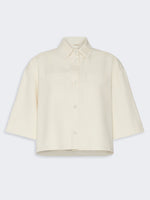 max mara washed cotton cropped jacket for women