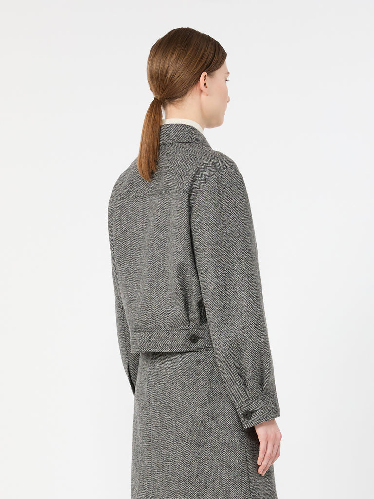 max mara cropped wool blend jacket