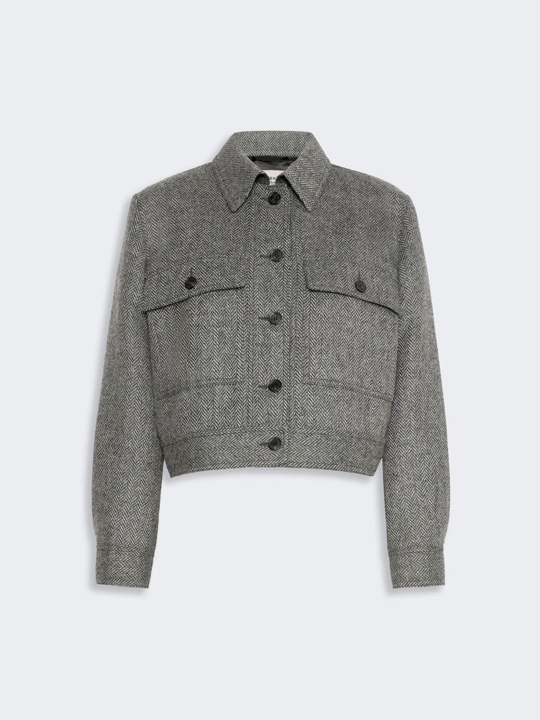 max mara cropped wool blend jacket