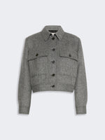 max mara cropped wool blend jacket for women