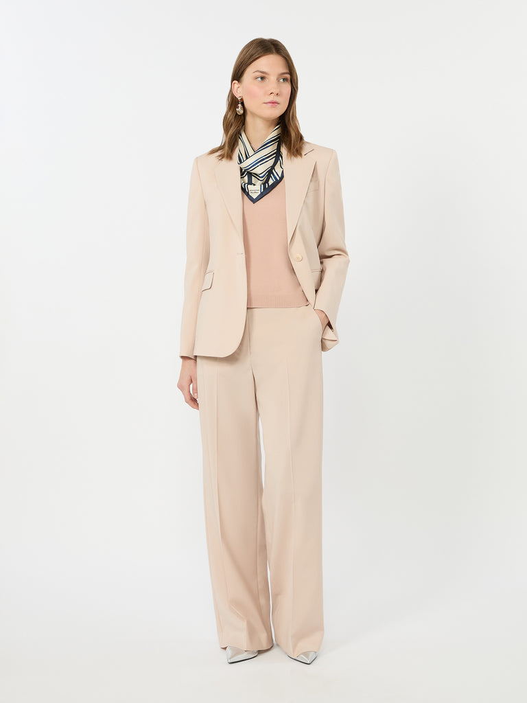 max mara single-breasted stretch wool blazer