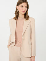 max mara single-breasted stretch wool blazer for women