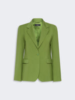 max mara single-breasted stretch wool blazer for women