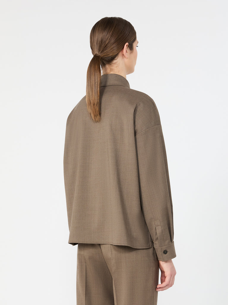 max mara stretch wool twill jacket