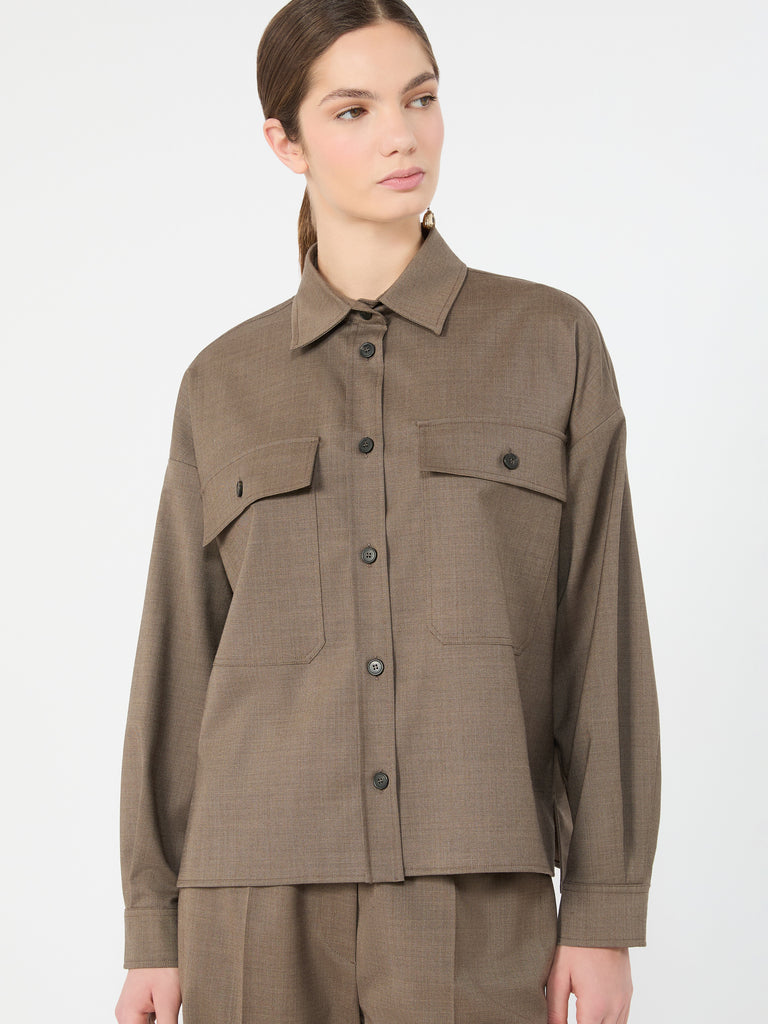 max mara stretch wool twill jacket