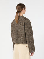 max mara wool blend bouclé boxy jacket for women