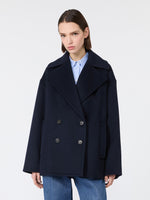 max mara double-sided wool double-breasted pea coat for women