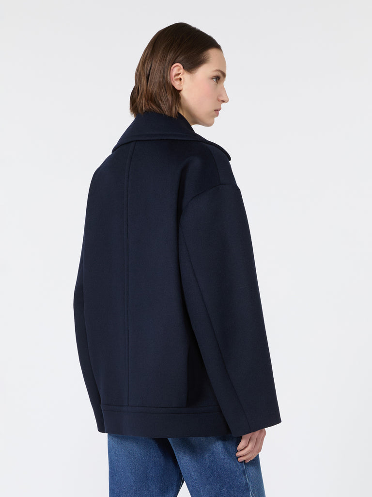 max mara double-sided wool double-breasted pea coat