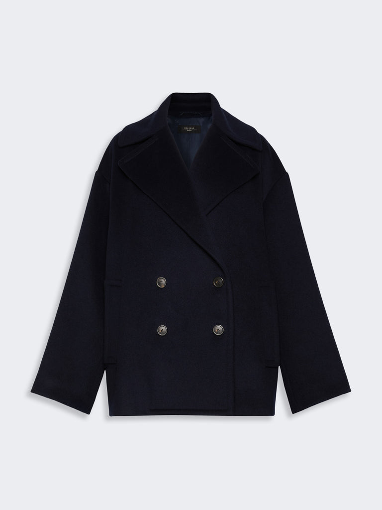 max mara double-sided wool double-breasted pea coat