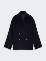 max mara double-sided wool double-breasted pea coat for women