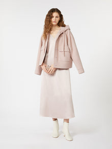 Hooded wool jacket