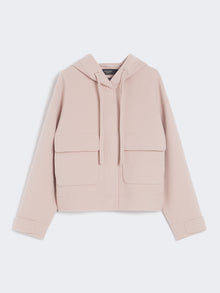 Hooded wool jacket