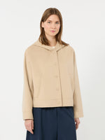 max mara double wool hooded jacket for women