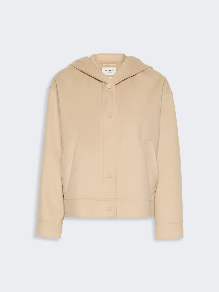 max mara double wool hooded jacket