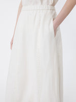max mara linen skirt with à jour embroidery for women