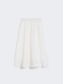 max mara linen skirt with à jour embroidery for women