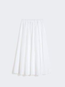 Cotton and linen canvas skirt