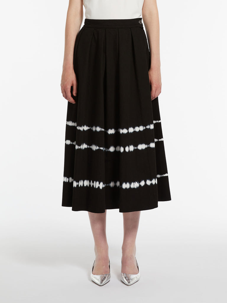 Cotton tie-dye skirt