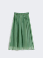 max mara pleated silk organza skirt for women