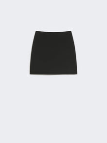 Stretch Gabardine Mini Skirt for Women - Black - Max Mara UAE