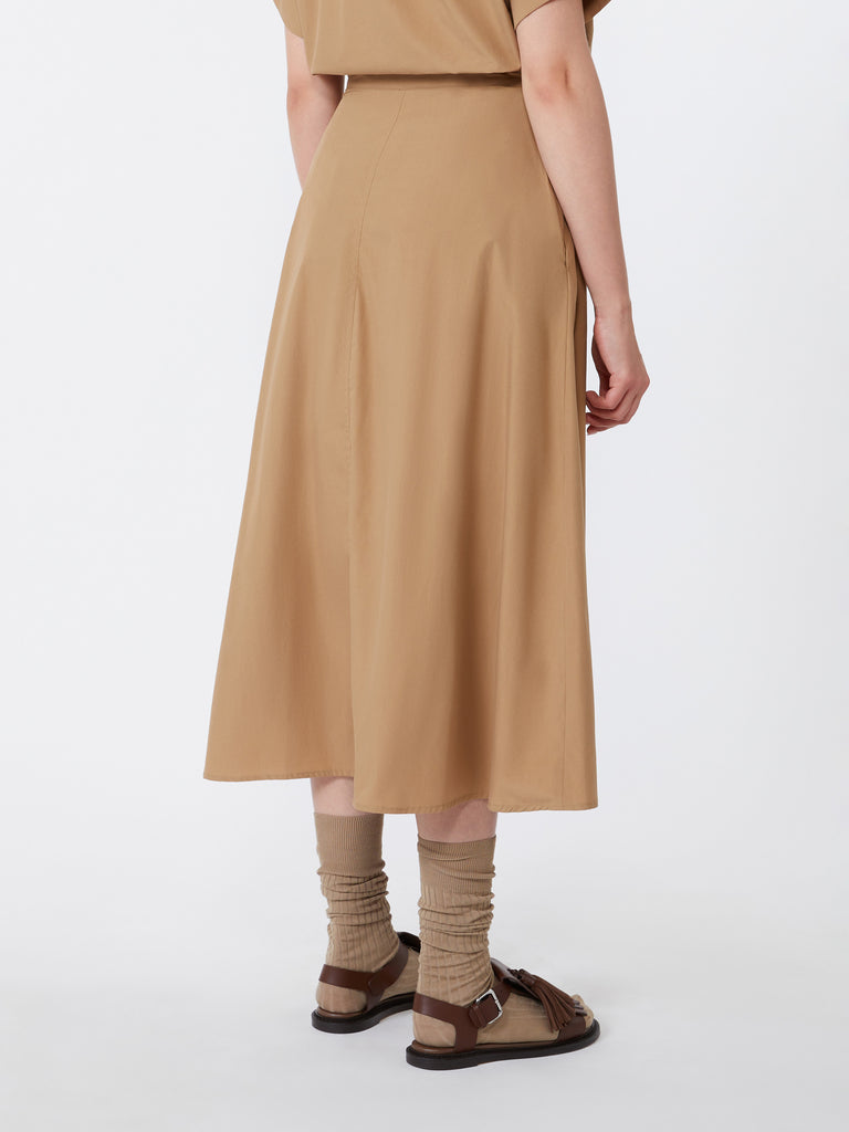 max mara cotton-poplin skirt