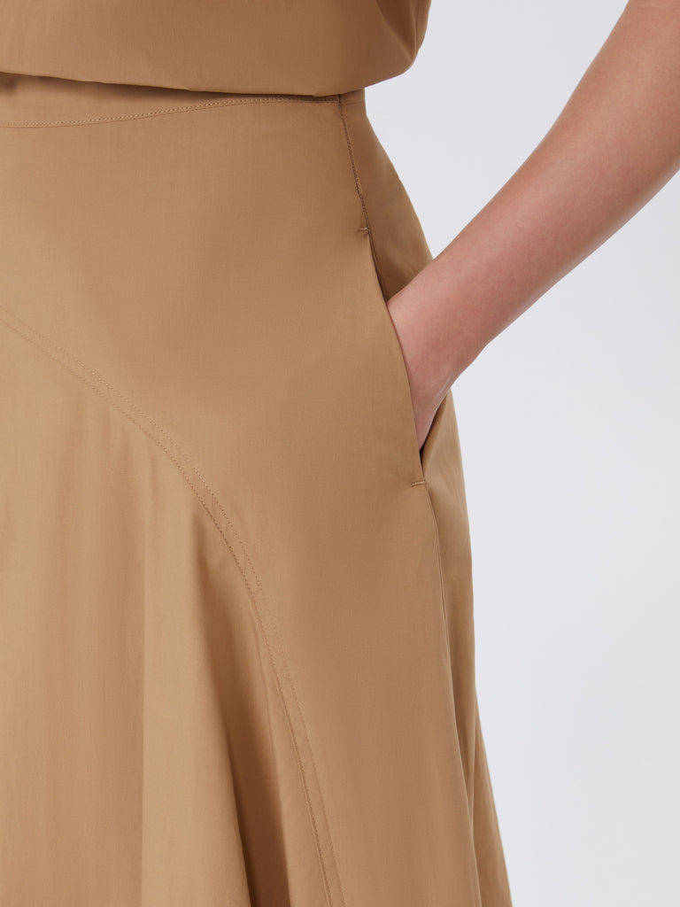 max mara cotton-poplin skirt