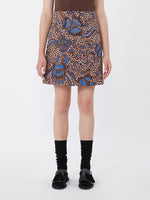 max mara printed stretch cotton short skirt for women