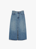 Long, Cotton-Denim Skirt for Women - Navy - Max Mara UAE