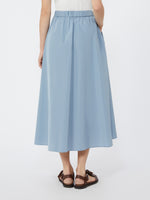Pleated Taffeta Long Skirt for Women - Light Blue - Max Mara UAE