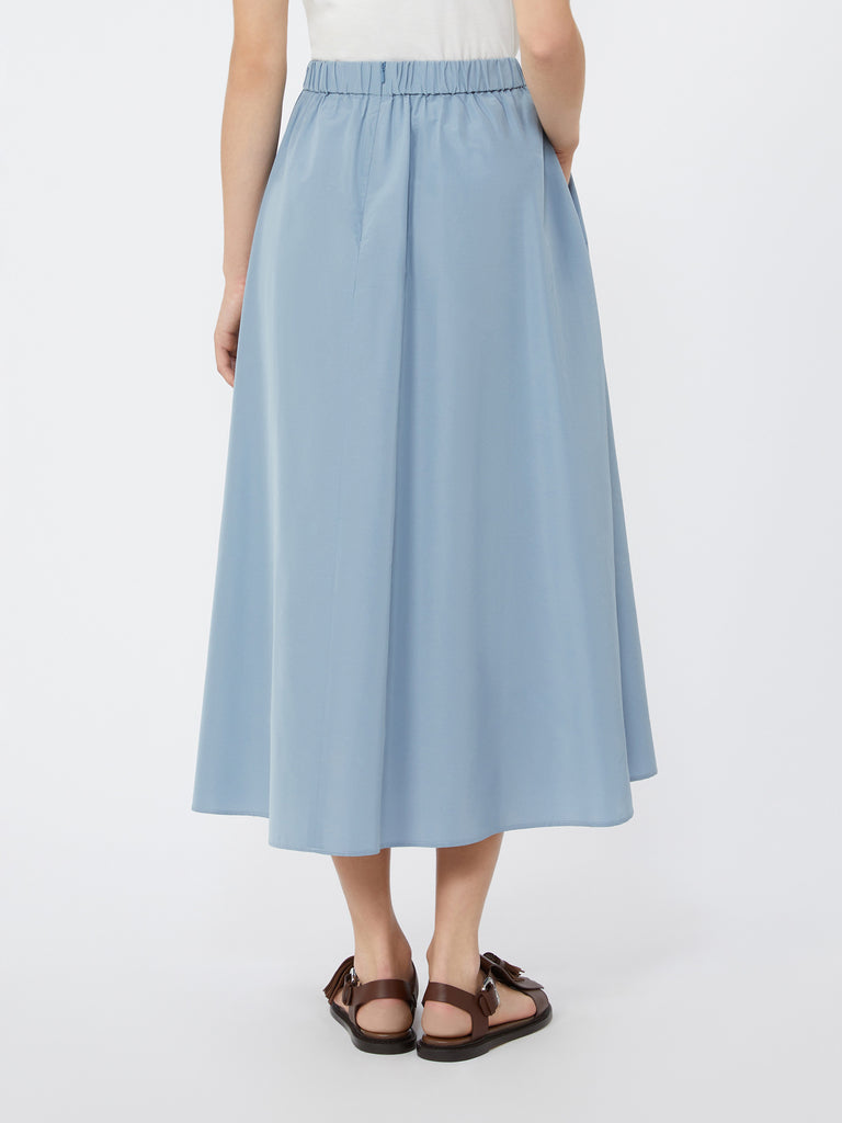 max mara pleated taffeta long skirt