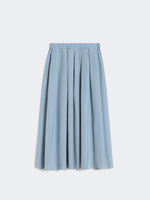 max mara pleated taffeta long skirt for women
