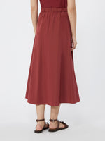 max mara pleated taffeta long skirt for women