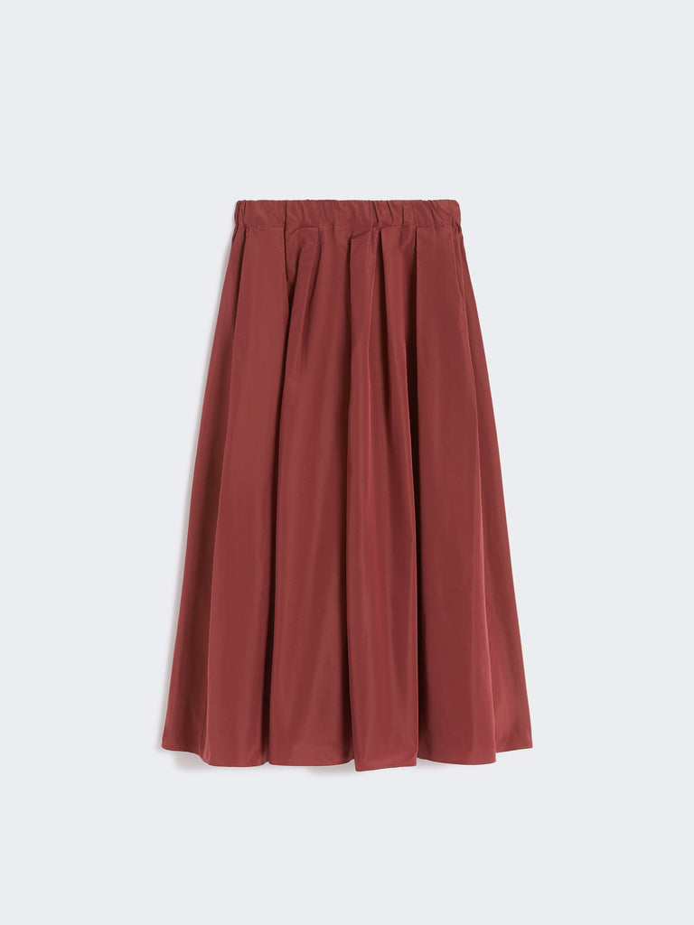 max mara pleated taffeta long skirt