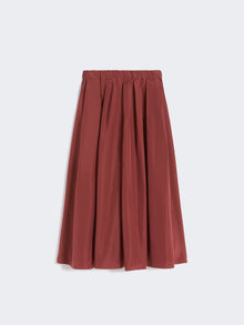 max mara pleated taffeta long skirt for women