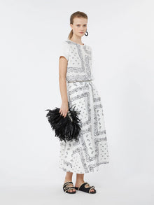 max mara cotton-poplin midi skirt for women