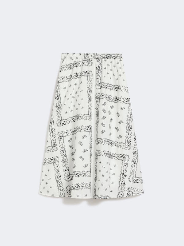 max mara cotton-poplin midi skirt for women
