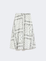 max mara cotton-poplin midi skirt for women