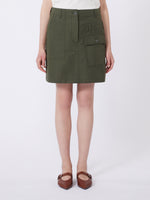 max mara water-repellent canvas mini skirt for women