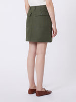 max mara water-repellent canvas mini skirt for women