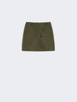 max mara water-repellent canvas mini skirt for women