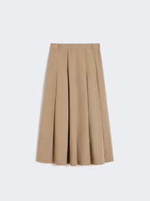 Washed Gabardine Skirt for Women - Hazelnut Brown - Max Mara UAE