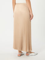 max mara pleated satin skirt for women