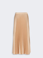 max mara pleated satin skirt for women