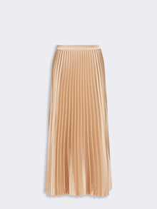 Pleated Satin Skirt for Women - Antique Rose - Max Mara UAE