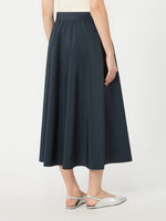 max mara long cotton-blend taffeta skirt for women