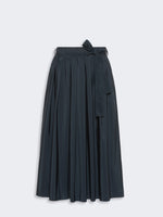 max mara long cotton-blend taffeta skirt for women