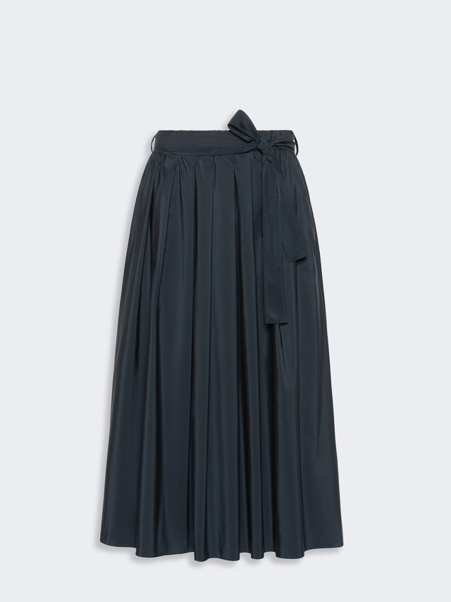 max mara long cotton-blend taffeta skirt for women