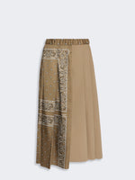 max mara printed twill and cotton drill skirt for women
